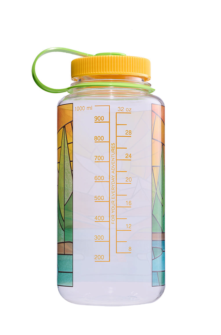32oz Wide Mouth Stained Glass Print Bottles - US 8088